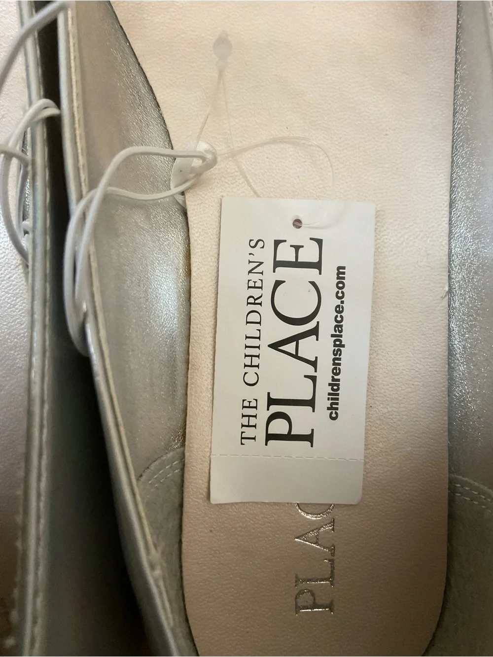 Girls Silver Children’s Place Non-Marking Ballet Flats- Brand New